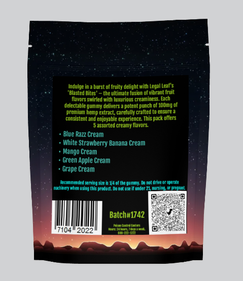 Blasted Bites 4000mg D8/D9 Gummies