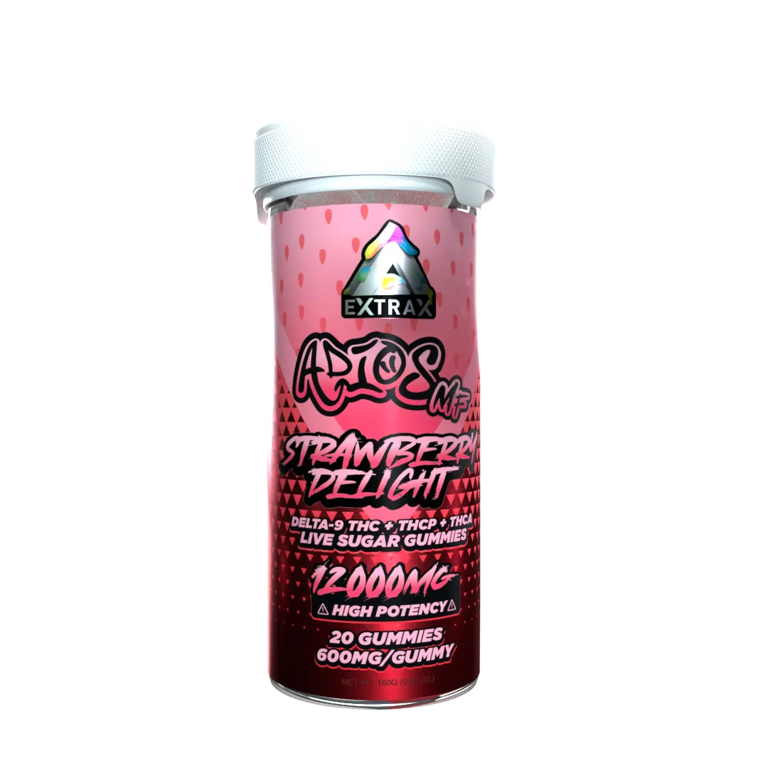 Extrax Adios MF THCa Live Sugar 12000mg Gummy Jar