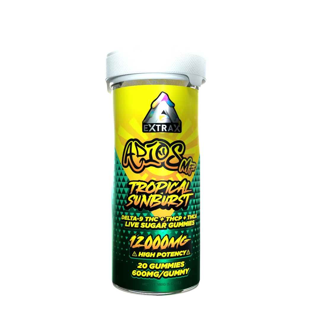 Extrax Adios MF THCa Live Sugar 12000mg Gummy Jar