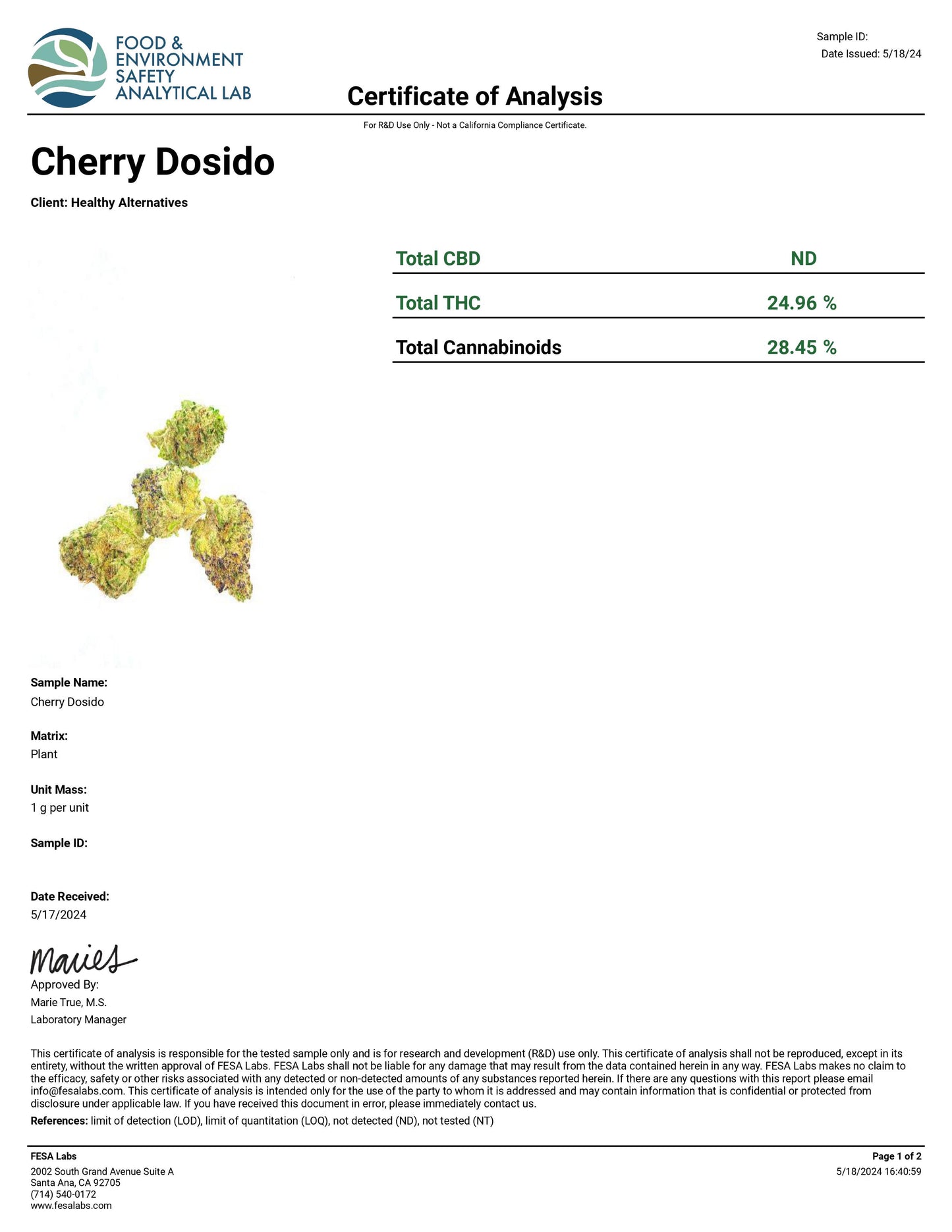 Leaf Exotic THCA Flower: Cherry Do-Si-Do