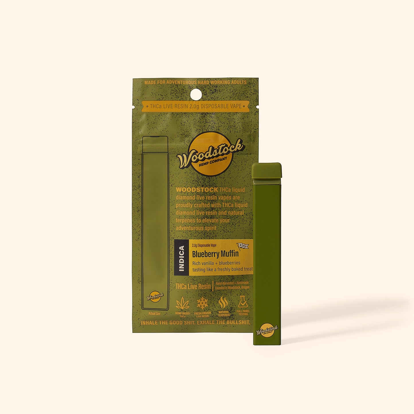 Woodstock Hemp Company THCa Liquid Diamond Live Resin 2.0g Disposable