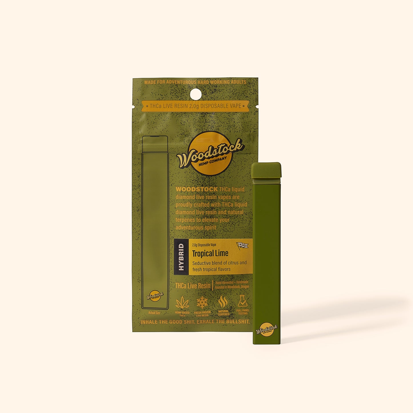 Woodstock Hemp Company THCa Liquid Diamond Live Resin 2.0g Disposable