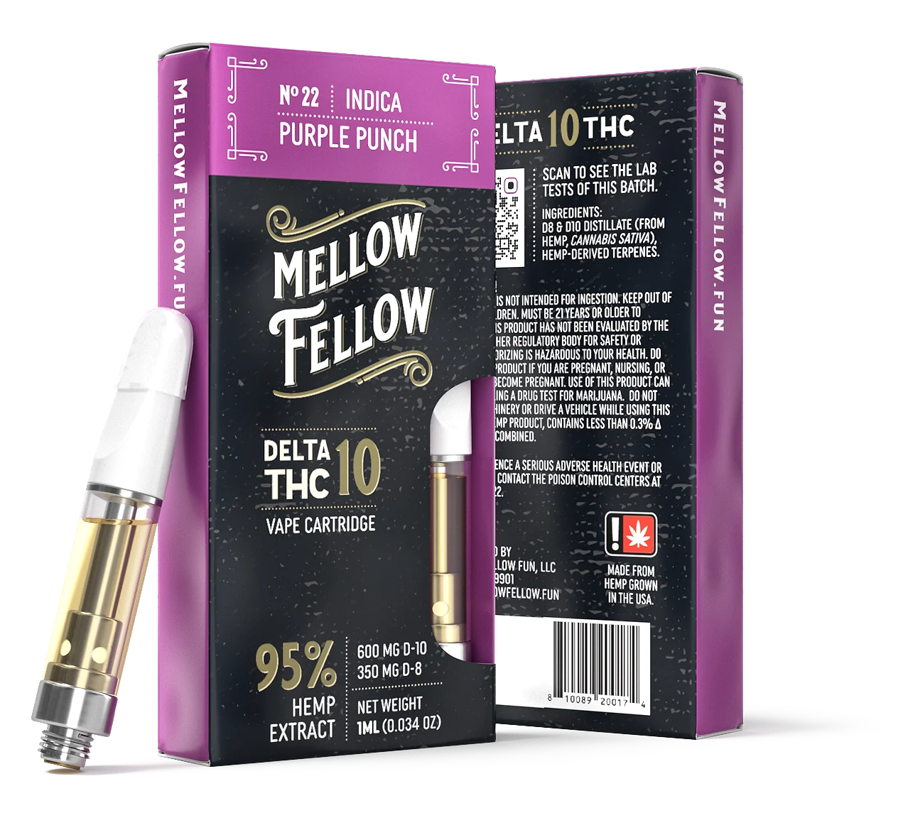 Mellow Fellow D10 Cart Purple Punch