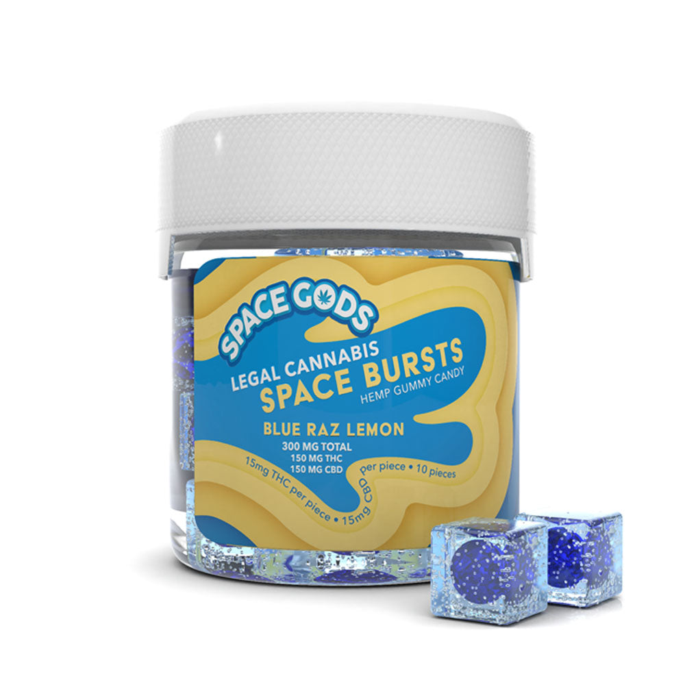 Space God D9 Blue Raz Lemon Jar