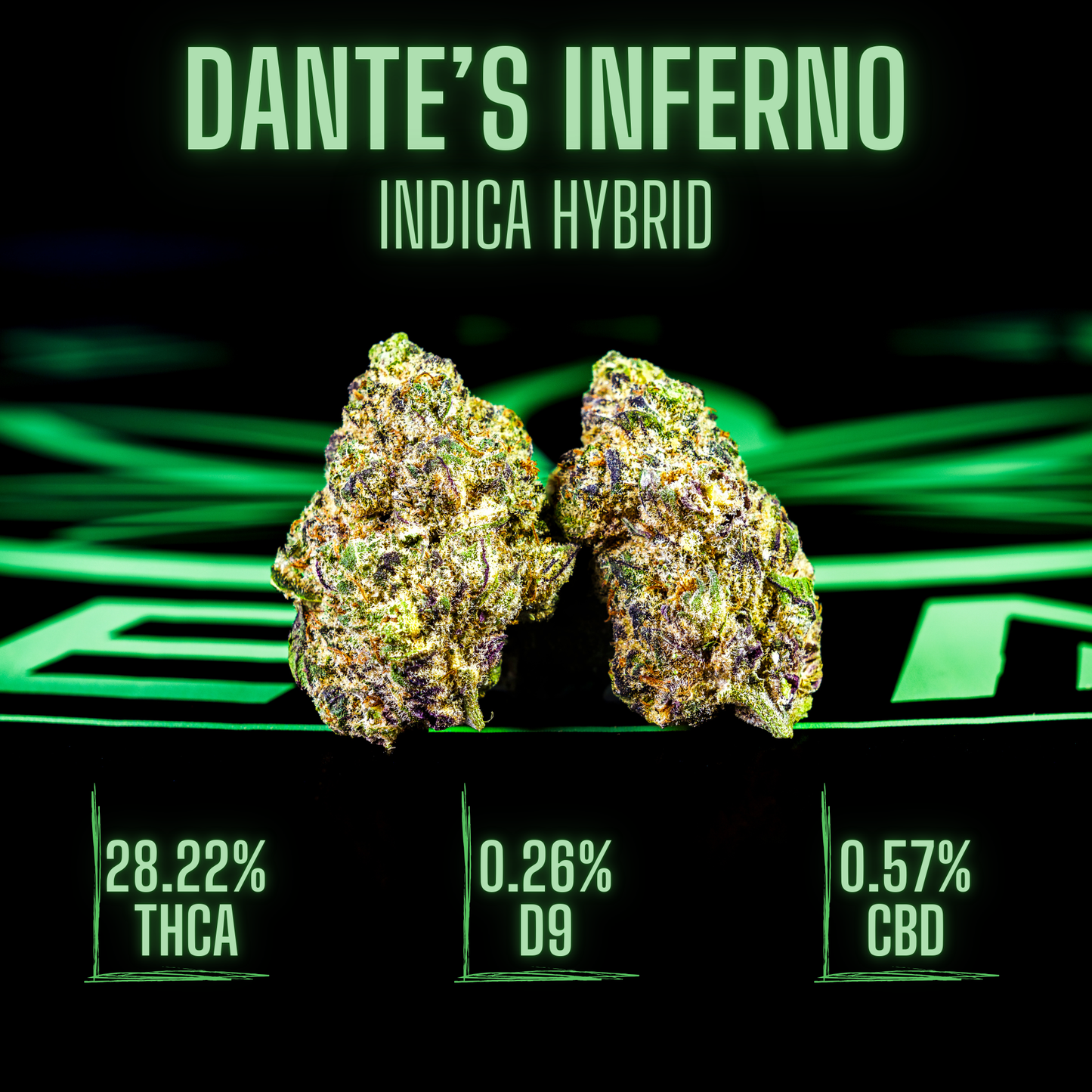 Legal Leaf Exotic THCA Flower: Dantes Inferno