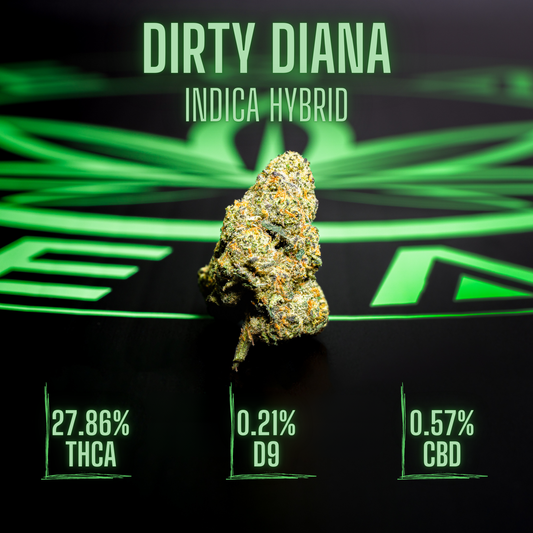 Legal Leaf Exotic THCA Flower: Dirty Diana