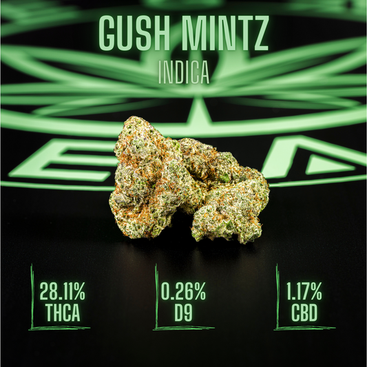 Legal Leaf Exotic THCA Flower: Gush Mintz