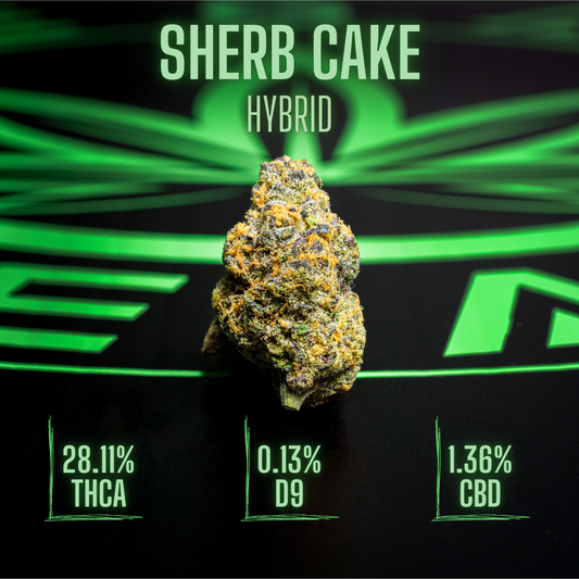 Legal Leaf Exotic THCA Flower: Sherb Cake