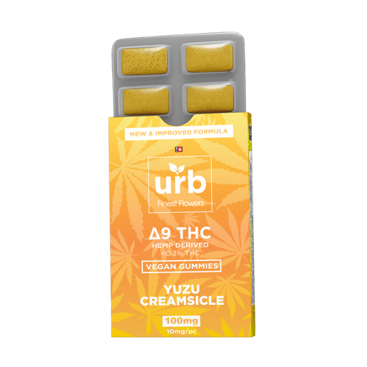 Urb 100mg D9 THC Vegan Gummies - Yuzu Creamsicle